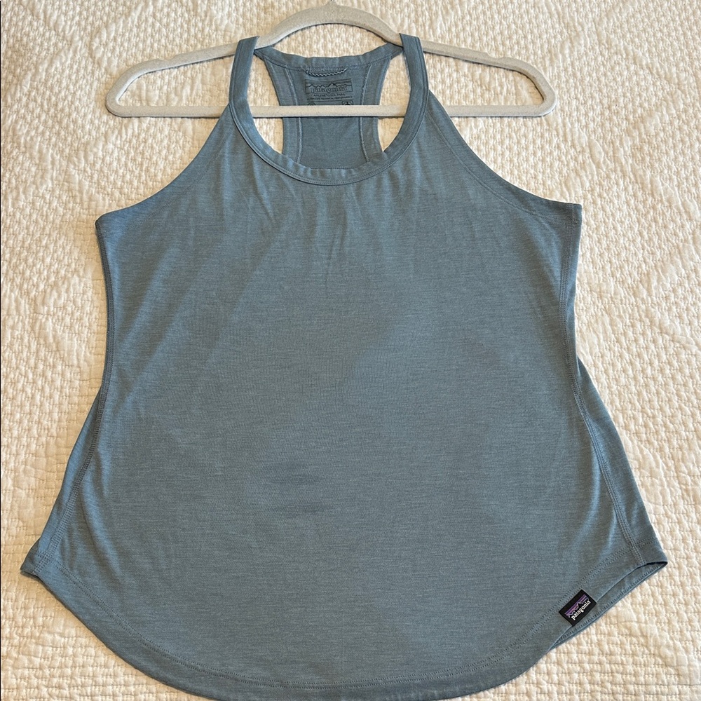 Patagonia Light Blue Racerback Tank Top